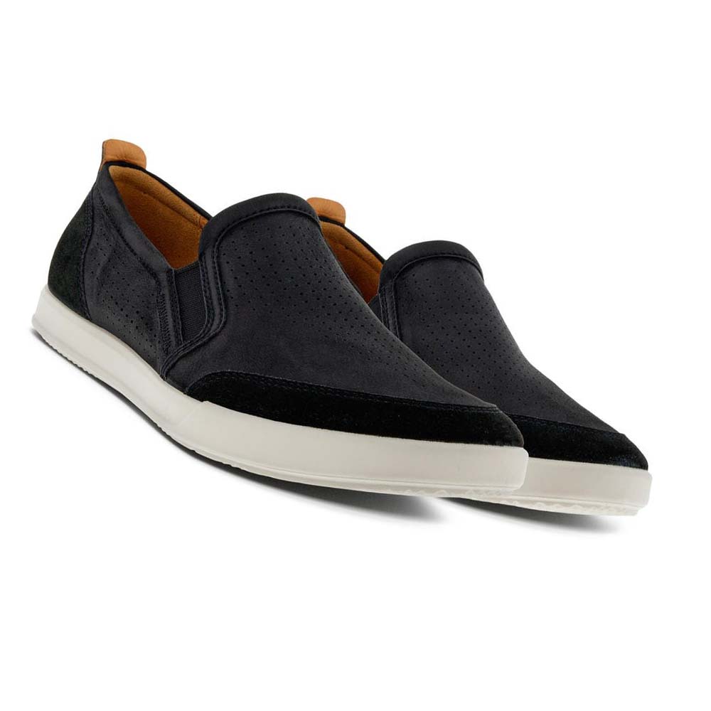 Pánské Boty Casual Ecco Collin 2.0 Retro Slip-on Černé | CZ 465HAP